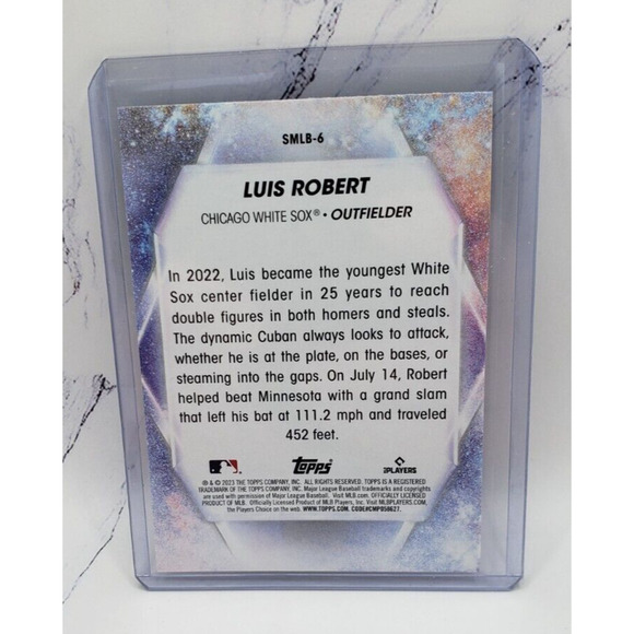 2023 Topps Series 1 Stars Of MLB #SMLB-6 Luis Robert Chicago White Sox - Picture 2 of 4